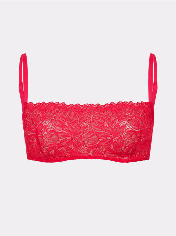 Erlich Textil  Erlich Textil Spitzen Bustier DREAMY LACE BANDEAU BRALETTE in chilirot