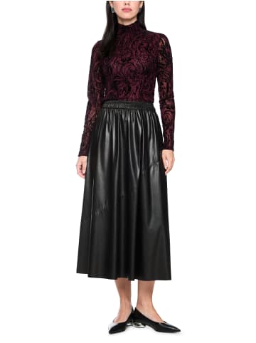 MARC CAIN COLLECTIONS Kunstlederrock in schwarz