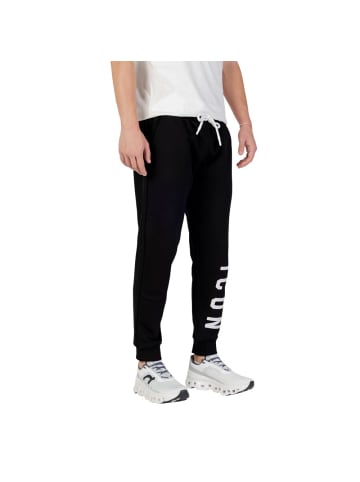 Icon Schwarz Baumwolle Jogginghose