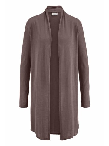 Hessnatur Hessnatur Strick Jacke Regular aus TENCEL™ Lyocell und Bio-Baumwolle in mocca