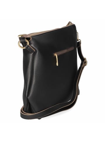 Fräulein Frida Schultertasche in schwarz