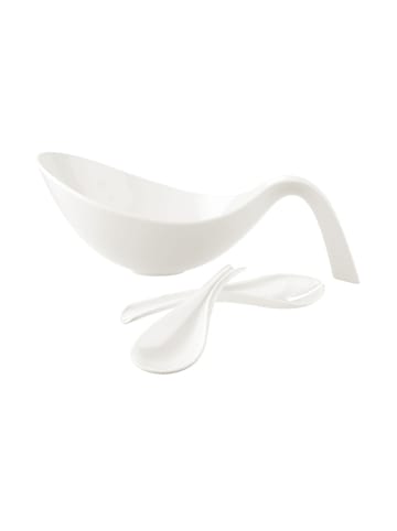 Villeroy & Boch 3er Set Salat-Set Flow weiß in weiß