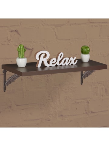 relaxdays 2x Regalwinkel Vintage in Bronze