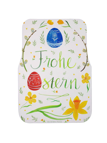 Mr. & Mrs. Panda Auto Fußmatte Ostern Frohe Ostern ohne Spruch in Weiß