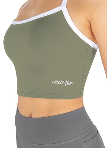 Circle Five Sporttop Doppelpack in Anthrazit/Oliv