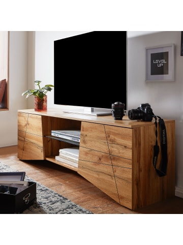 KADIMA DESIGN Lowboard Holz Eiche-Dekor 160x50x40 cm TV-Kommode mit zwei Türen,