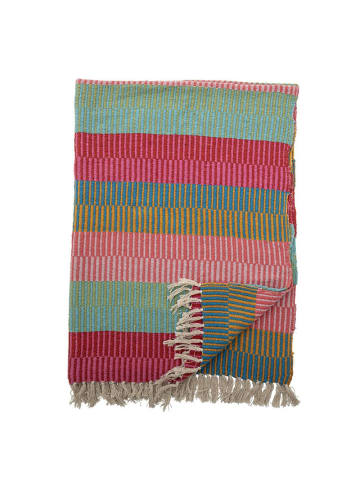 Bloomingville Decke Isnel aus recycelter Baumwolle in rot