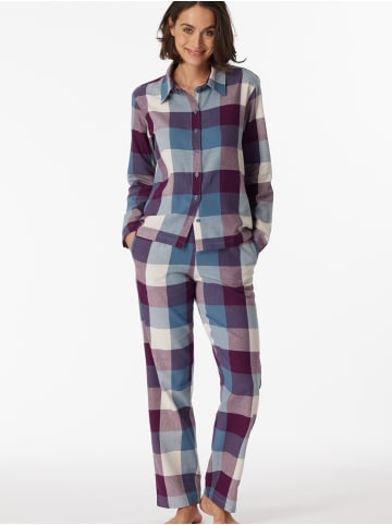 Schiesser Pyjama Selected Premium in mehrfarbig