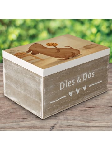 Mr. & Mrs. Panda Aufbewahrungsbox Hund Keks Design ohne Spruch in Weiß