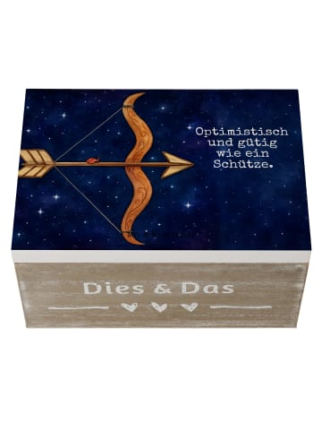 Mr. & Mrs. Panda Aufbewahrungsbox Sternzeichen Schütze Design mi... in Weiß