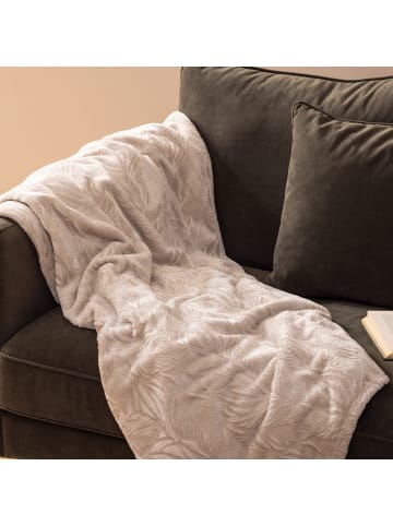 Atmosphera Créateur d'intérieur Kuscheldecke in beige