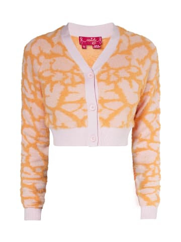 Swirly Damen Cardigan in ORANGE PINK