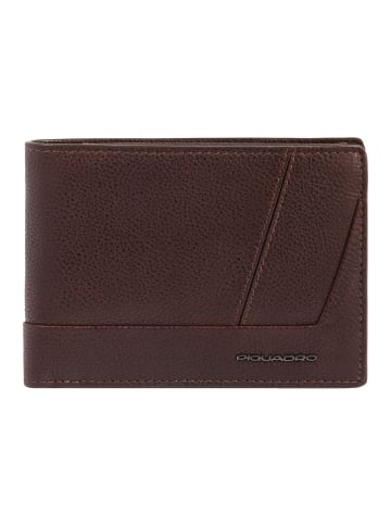 Piquadro Carl Geldbörse RFID Schutz Leder 12.5 cm in dark brown