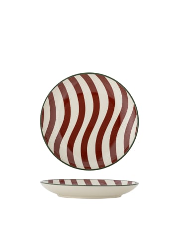 Bloomingville Jolly Teller Rot aus Steingut in rot