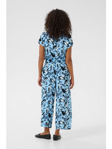 Kaffe Overall KAmille Loose fit in Blue Graphic Flower