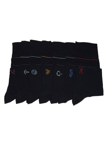 Tom Tailor 7er Pack Basicsocks in Geschenkboxinblack