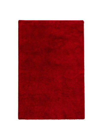 Pergamon Hochflor-Teppich Silky in bordeaux