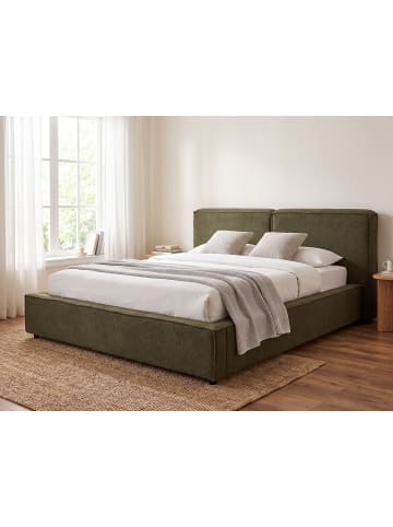 Beliani 2-tlg Doppelbett LINARDS in Grün
