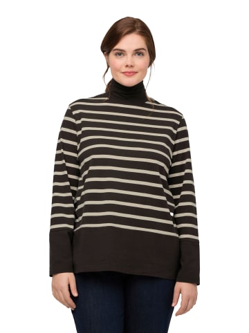 Ulla Popken Longsleeve in schwarzbraun