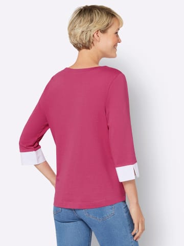 Sieh an! 2-in-1-Shirt in fuchsia