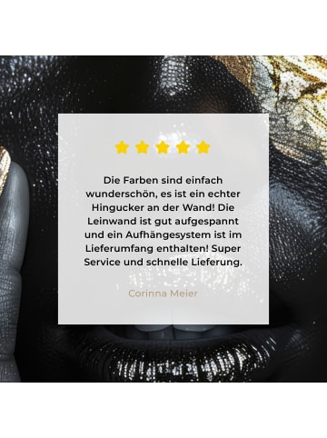 MuchoWow Leinwand bilder Blau