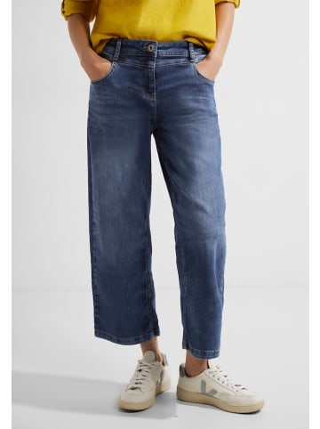 Cecil Loose Fit Culotte Jeans in Blau