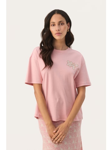 PART TWO T-shirt JaminaPW Oversize fit in Rose - French Oak Frame Print