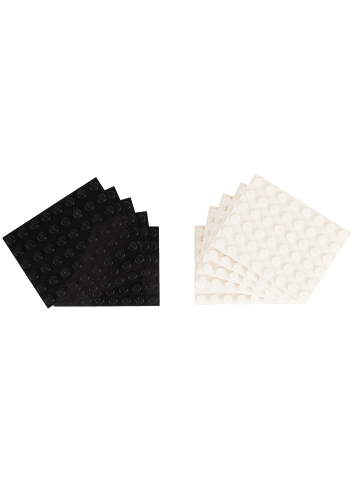 LEGO 6x8 Platten Bauplatten 5 x Schwarz + 5 x Weiss - ab 3 Jahren in multicolored