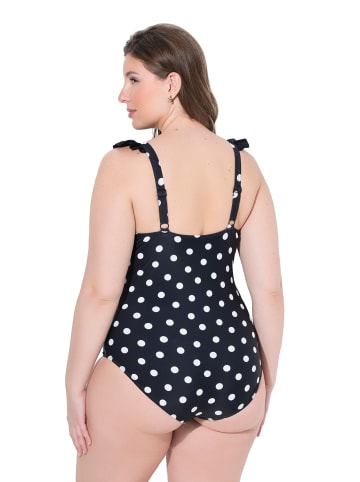 Ulla Popken Badeanzug in schwarz