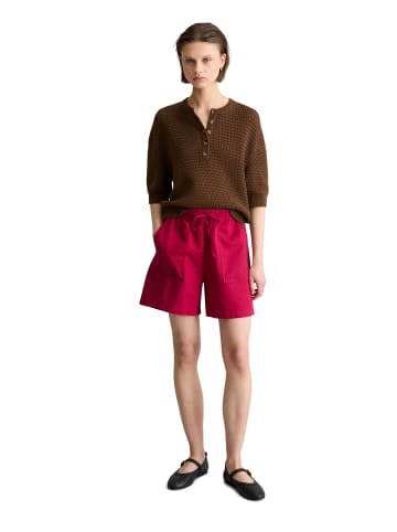 Marc O'Polo DENIM Kurzarm-Pullover relaxed in Umbra Brown