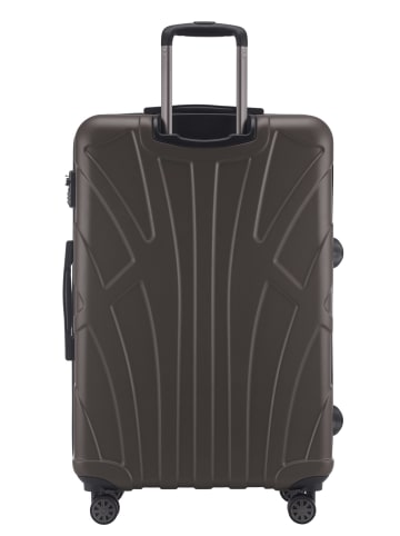 suitline Großer Reisekoffer erweiterbar XL Koffer 4 Rollen TSA 110 L in Titan