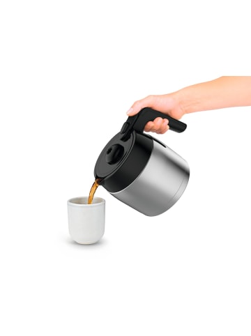 BEEM Kaffeemaschine Direct-Brew Thermo 1500W schwarz/Edelstahl + GB-Adapter Schwarz