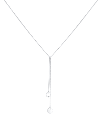 Elli Halskette 925 Sterling Silber Geo, Plättchen in Silber