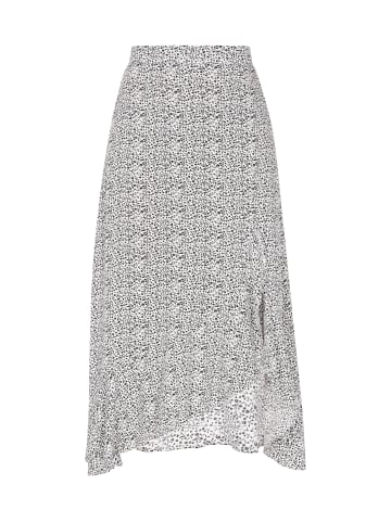 Usha Women Skirt in white black