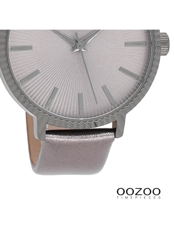 Oozoo Analog-Armbanduhr Oozoo Timepieces silber groß (ca. 44mm)