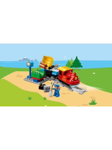LEGO Bausteine Duplo 10874 Dampfeisenbahn, 59 Teile - ab 24 Monate