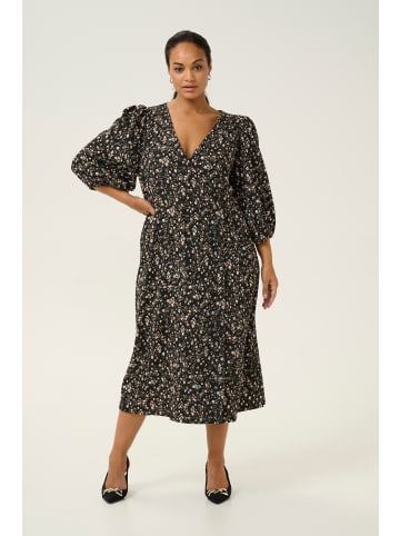 KAFFE curve Jerseykleid KCkatrina Regular fit in Dark Flower Print