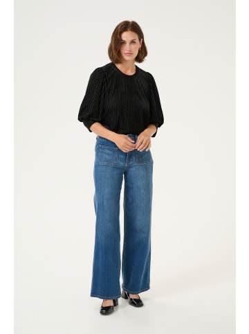 Kaffe Langarm-Bluse KAcaca in Black Deep CC.