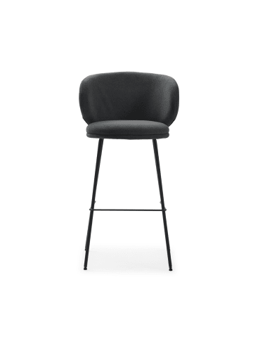 CALICOSY 2er-Set Barhocker RUSH in Dunkelgrau - (W) 56 x (H) 65 x (L) 53 cm