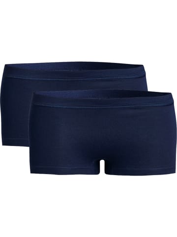 Con-ta Baumwolle, Feinripp Pants 2er-Pack in marine