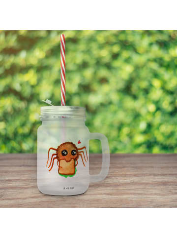 Mr. & Mrs. Panda Limonadenglas Spinne Agathe Sandwich ohne Spruch in Transparent