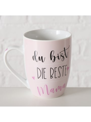 Boltze Becher beste Mama aus 2er Set in rosa