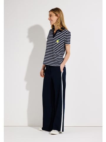 More & More T-Shirt in marine weiß