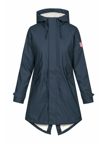 Derbe Parka für Damen in dunkel-blau