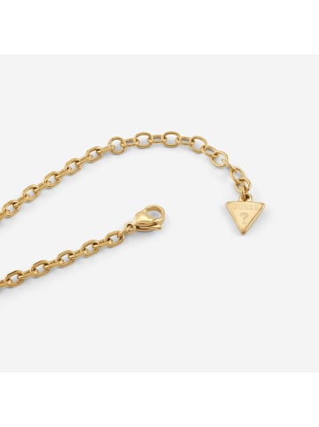 Guess Damenarmband Padlock Charm Pavé Goldfarben