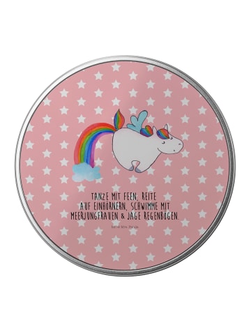 Mr. & Mrs. Panda Zuckerdose Einhorn Fliegendes Pferd mit Spruch in Rot Pastell