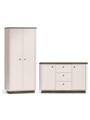 Feldmann-Wohnen Schlafzimmer-Set 2-teilig Vilavio Kaschmir | Windmill Eiche 230 / 53 / 200cm