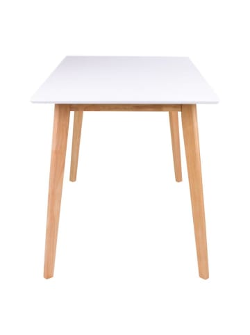 ebuy24 Esstisch Voos Weiß 70 x 120 cm
