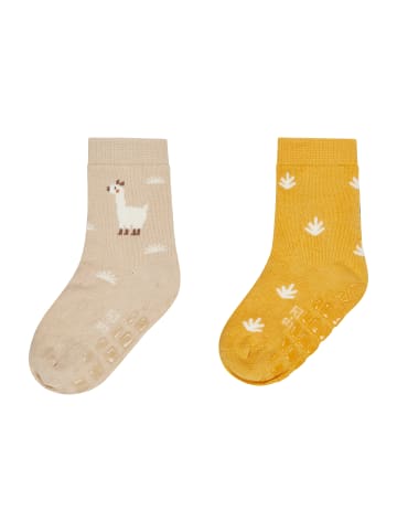 Sterntaler ABS Socken 2er-Pack Lama in beige