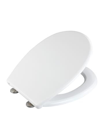 Wenko WC-Sitz VORNO NEO, Duroplast in Weiß, (B) 37 x (L) 46 cm